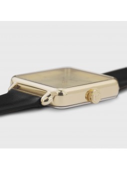 Montre Femme Cluse style minimaliste au cadran carr dor