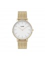 Montre Femme Cluse boho chic cadran blanc, bracelet acier or - CW0101201009