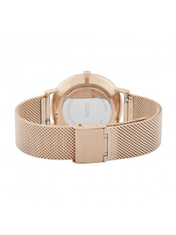 Montre Femme Cluse boho chic mesh cadran noir, Bracelet or Rose - CW0101201003