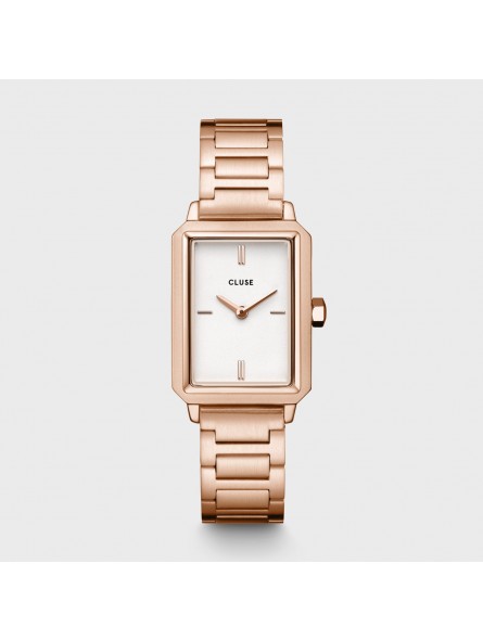 Montre Femme Cluse Fluette Steel, Off White, Rose Gold Colour blanc CW11503