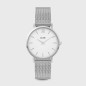 Montre Femme Cluse Midnight cadran blanc, Bracelet argent - CW0101203002 Montre Femme Cluse Midnight cadran blanc, Bracelet argent - CW0101203002