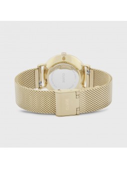 Montre Femme Cluse Minuit cadran blanc, Bracelet acier or - CW0101203007