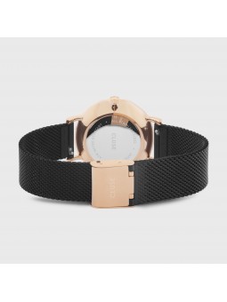 Montre Femme Cluse Minuit cadran noir, Bracelet acier noir - CW0101203024
