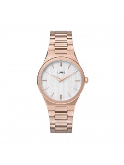 Montre Femme Cluse modèle Vigoureux, style minimaliste blanc CW0101210001