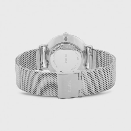 Montre Femme Cluse style minimaliste au cadran Rond noir CW0101203005