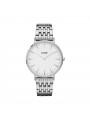 Montre Femme Cluse style minimaliste au cadran rond blanc CW0101201023
