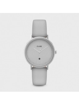 Montre Femme Cluse style minimaliste au cadran rond gris CW0101209004