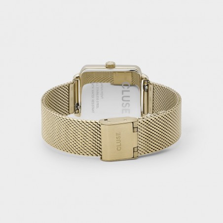 Montre Femme Cluse style minimaliste au cadran carré vert CW0101207013