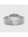 Montre Femme Cluse tétragone cadran blanc, bracelet acier argent - CW0101207003