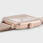 Montre Femme Cluse tétragone cadran doré Rose, Bracelet acier, doré Rose - CW0101207009 Montre Femme Cluse tétragone cadran doré Rose, Bracelet acier, doré Rose - CW0101207009