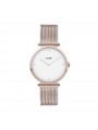 Montre Femme Cluse Triomphe cadran blanc, bracelet acier, bicolore - CW0101208001