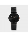 Montre Femme Cluse Triomphe cadran noir, bracelet acier noir - CW0101208004