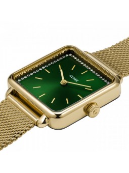 Montre Femme Cluse  La Tétragone Vert Acier Doré Milanais - CG10317