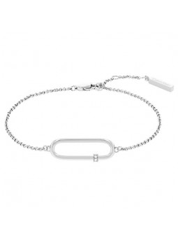 Bracelet Calvin Klein, collection Contemporary Elongated Oval, bijou acier référence 35000183