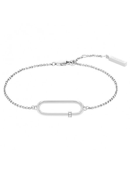 Bracelet Calvin Klein, collection Contemporary Elongated Oval, bijou acier référence 35000183