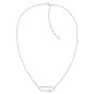 Collier Calvin Klein, collection Contemporary Elongated Oval, bijou acier référence 35000185