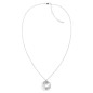 Collier Calvin Klein, collection Sculptural Playful Circular Shimmer, bijou acier référence 35000157