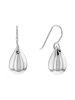 Boucles d'oreilles Calvin Klein, collection Sculptural Sculptured Drops, bijou acier référence 35000073