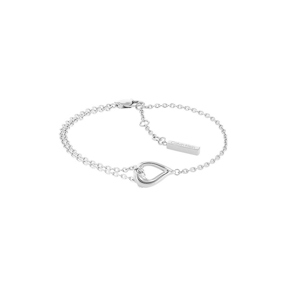 Bracelet Calvin Klein, collection Sculptural Sculptured Drops, bijou acier référence 35000076