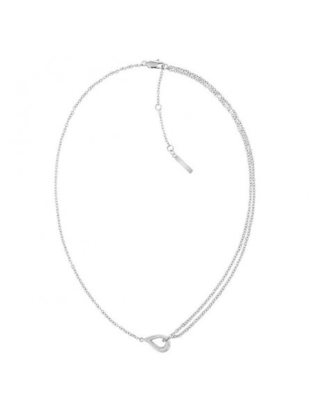 Collier Calvin Klein, collection Sculptural Sculptured Drops, bijou acier référence 35000080