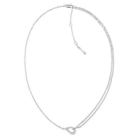 Collier Calvin Klein, collection Sculptural Sculptured Drops, bijou acier référence 35000080