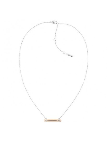 Collier Calvin Klein, collection Sculptural Elongated Linear, bijou acier référence 35000014