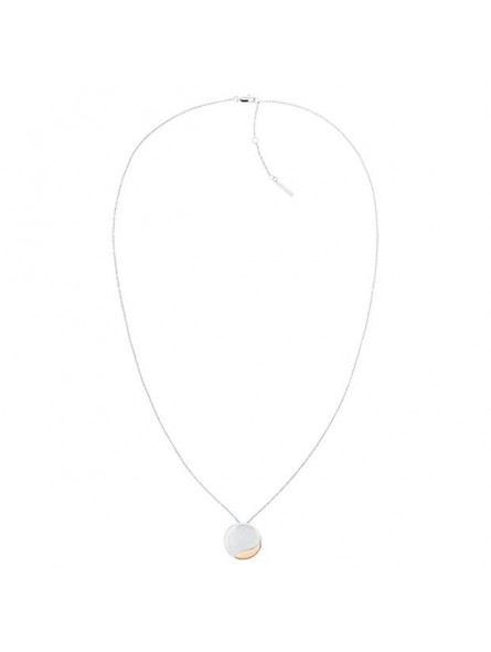 Collier Calvin Klein, collection Timeless Minimal Circular, bijou acier référence 35000148