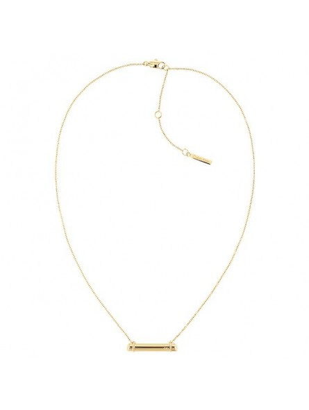 Collier Calvin Klein, collection Sculptural Elongated Linear, bijou acier référence 35000015