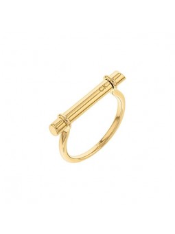 Bague Calvin Klein, collection Sculptural Elongated Linear, bijou acier référence 35000024C