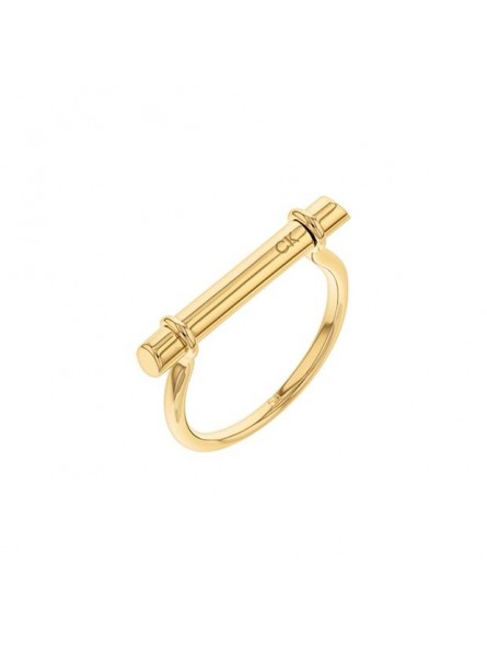 Bague Calvin Klein, collection Sculptural Elongated Linear, bijou acier référence 35000024C