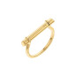 Bague Calvin Klein, collection Sculptural Elongated Linear, bijou acier référence 35000024C