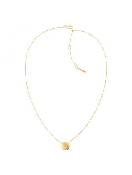 Collier Calvin Klein, collection Timeless Minimal Circular, bijou acier référence 35000144