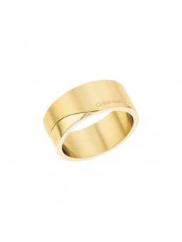 Bague Calvin Klein, collection Timeless Minimal Circular, bijou acier référence 35000199C