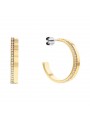 Boucles d'oreilles Calvin Klein, collection Timeless Minimal Linear, bijou acier référence 35000164