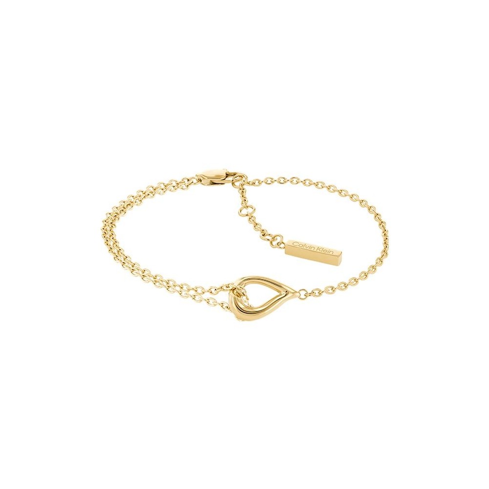 Bracelet Calvin Klein, collection Sculptural Sculptured Drops, bijou acier référence 35000077