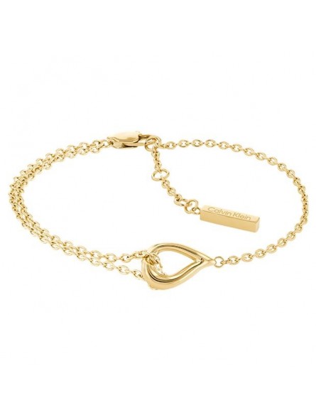 Bracelet Calvin Klein, collection Sculptural Sculptured Drops, bijou acier référence 35000077