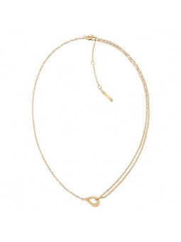 Collier Calvin Klein, collection Sculptural Sculptured Drops, bijou acier référence 35000081