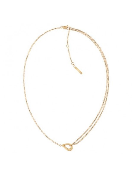 Collier Calvin Klein, collection Sculptural Sculptured Drops, bijou acier référence 35000081