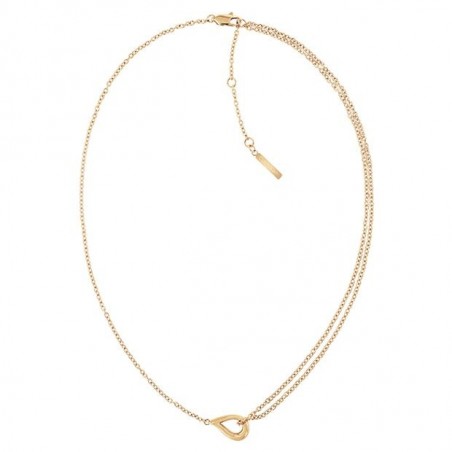 Collier Calvin Klein, collection Sculptural Sculptured Drops, bijou acier référence 35000081