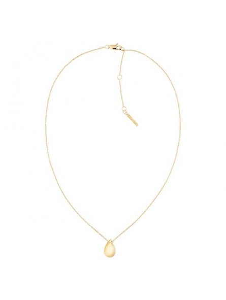 Collier Calvin Klein, collection Sculptural Sculptured Drops, bijou acier référence 35000084