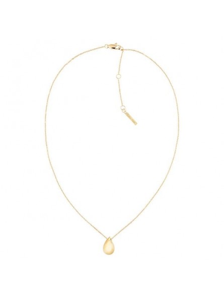 Collier Calvin Klein, collection Sculptural Sculptured Drops, bijou acier référence 35000084