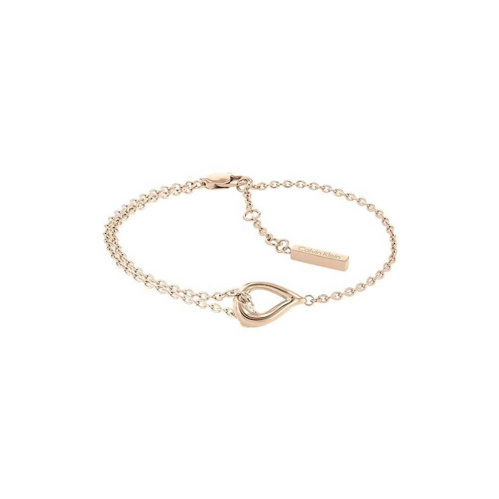 Bracelet Calvin Klein, collection Sculptural Sculptured Drops, bijou acier référence 35000078