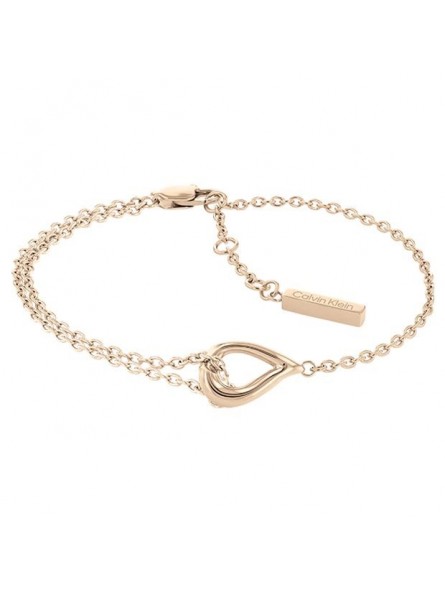 Bracelet Calvin Klein, collection Sculptural Sculptured Drops, bijou acier référence 35000078