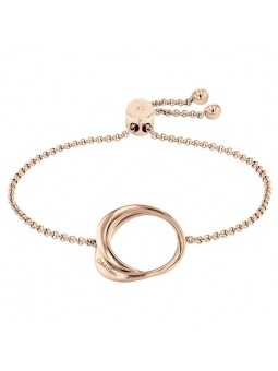 Bracelet Calvin Klein, collection Sculptural Warped Rings, bijou acier référence 35000005