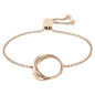 Bracelet Calvin Klein, collection Sculptural Warped Rings, bijou acier référence 35000005