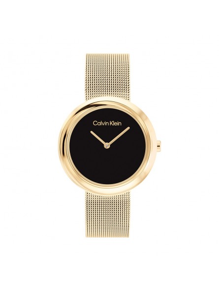 Montre Femme Calvin Klein - Collection Sculptural Twisted Bezel - Style Tendance - Réf. 25200012 Montre Femme Calvin Klein - Collection Sculptural Twisted Bezel - Style Tendance - Réf. 25200012