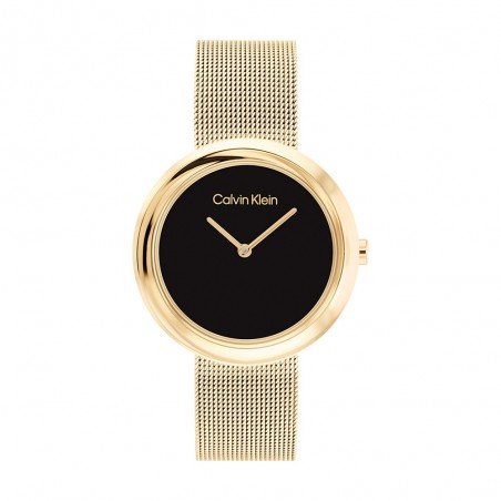 Montre Femme Calvin Klein - Collection Sculptural Twisted Bezel - Style Tendance - Réf. 25200012