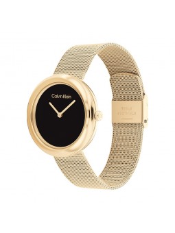 Montre Femme Calvin Klein - Collection Sculptural Twisted Bezel - Style Tendance - Réf. 25200012