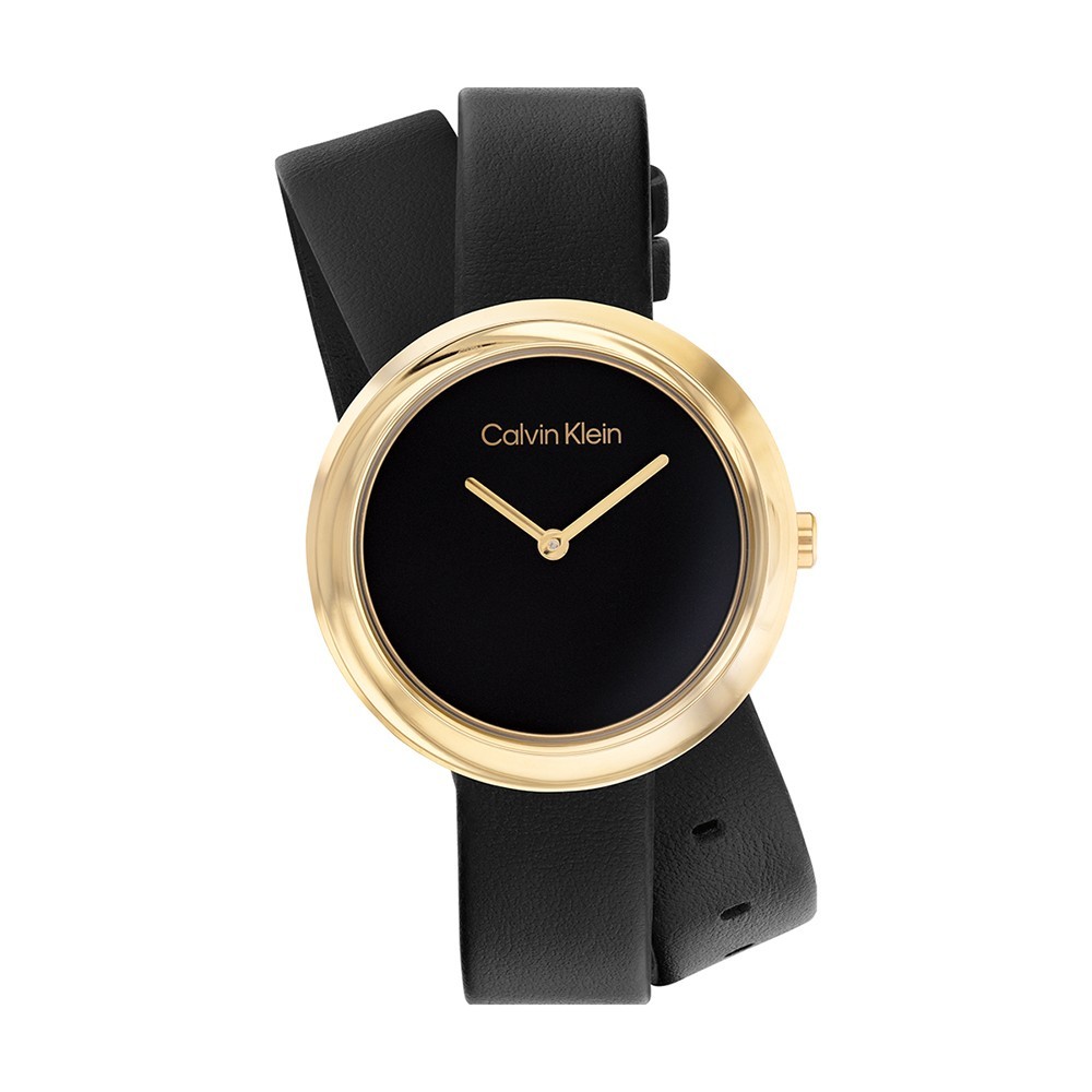 Montre Femme Calvin Klein - Collection Sculptural Twisted Bezel - Style Tendance - Réf. 25200095