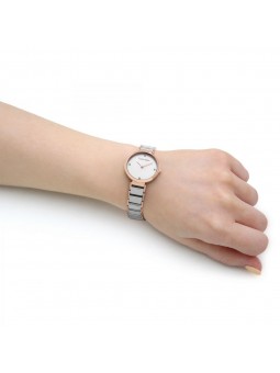 Montre Femme CALVIN KLEIN Minimalistic T Bar Bicolore Cadran Blanc- 25200139